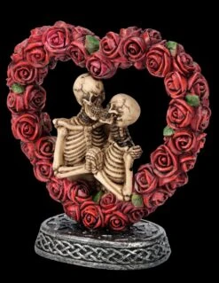 Skelett Figur - Liebespaar In Rosenherz Bunt -Figurenmodell Geschäft FS26465 Skelett Figur Liebespaar in Rosenherz bunt 2 1280x1280