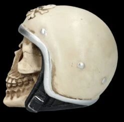 Totenkopf Figur Mit Helm Beige -Figurenmodell Geschäft FS26531 Totenkopf Figur mit Helm beige 4 1280x1280