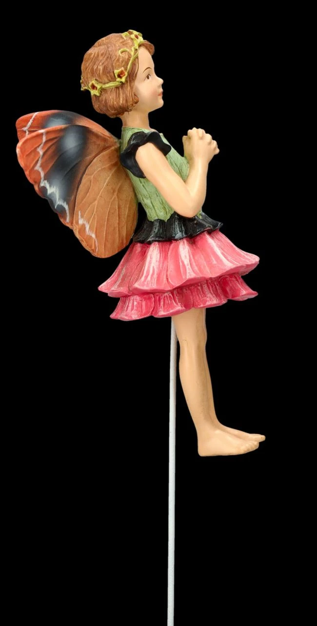 Elfen Figur Zum Stecken - Zinnien Fee 9 Elfen Figur Zum Stecken - Zinnien Fee – Bild 7