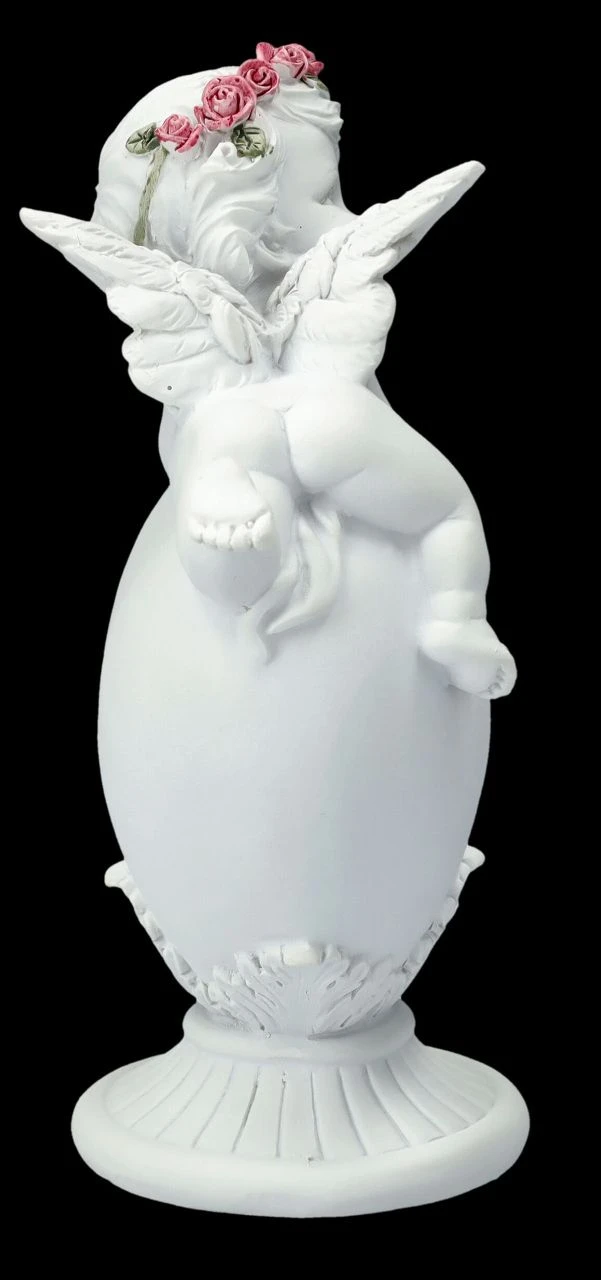 Engel Figur - Putte Mit Rosenkranz Auf Herz 7 Engel Figur - Putte Mit Rosenkranz Auf Herz – Bild 5