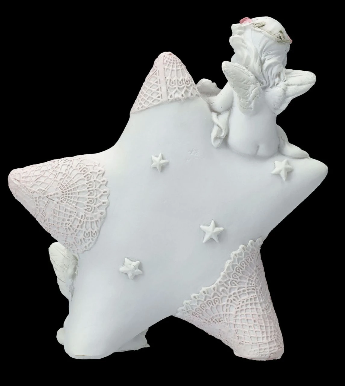 Engel Figur - Putten Mit Stern "Love" 6 Engel Figur - Putten Mit Stern "Love" – Bild 4