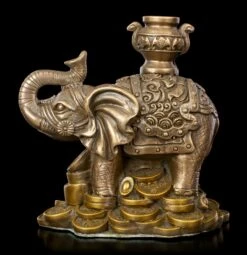 Feng Shui Figur - Elefant Mit Goldstücken