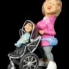 Funny Family Figur - Mutter Mit Kinderwagen -Figurenmodell Geschäft Funny Family Figur Mutter Mit Kind Im Kinderwagen 1280x1280
