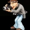 Funny Job Figur - Fotograf Mit Moderner Kamera