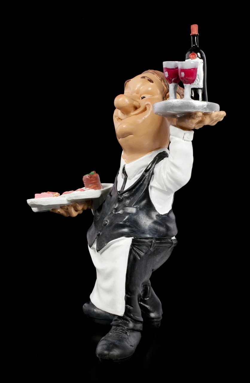 Funny Job Figur - Kellner Mit Schlemmereien 5 Funny Job Figur - Kellner Mit Schlemmereien – Bild 3