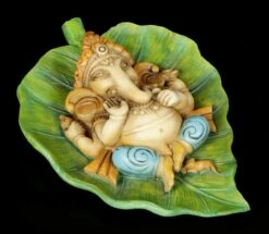 Ganesha Figur Auf Buddhabaum Blatt