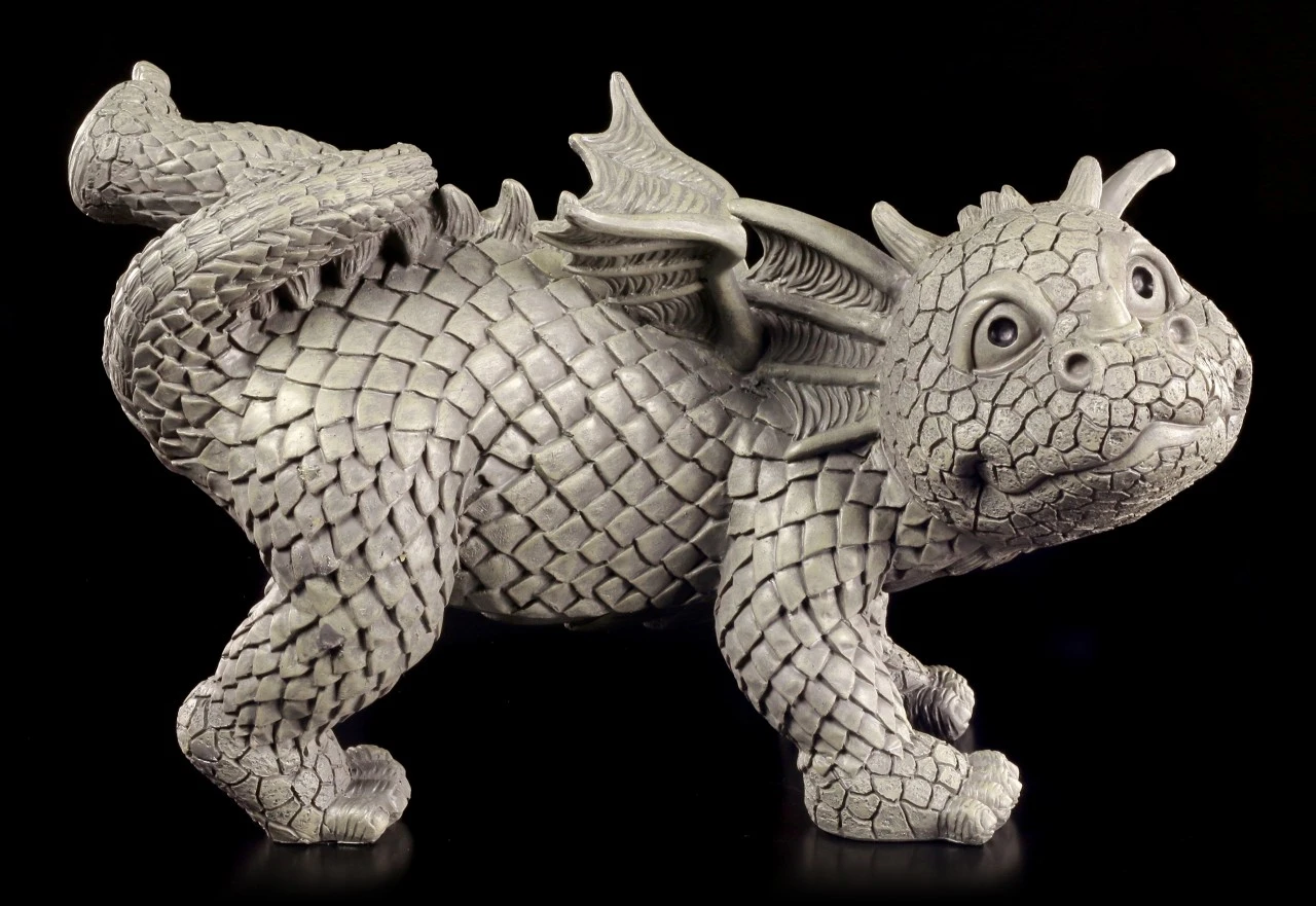 Drachen Gartenfigur - Mein Revier 4 Drachen Gartenfigur - Mein Revier – Bild 2