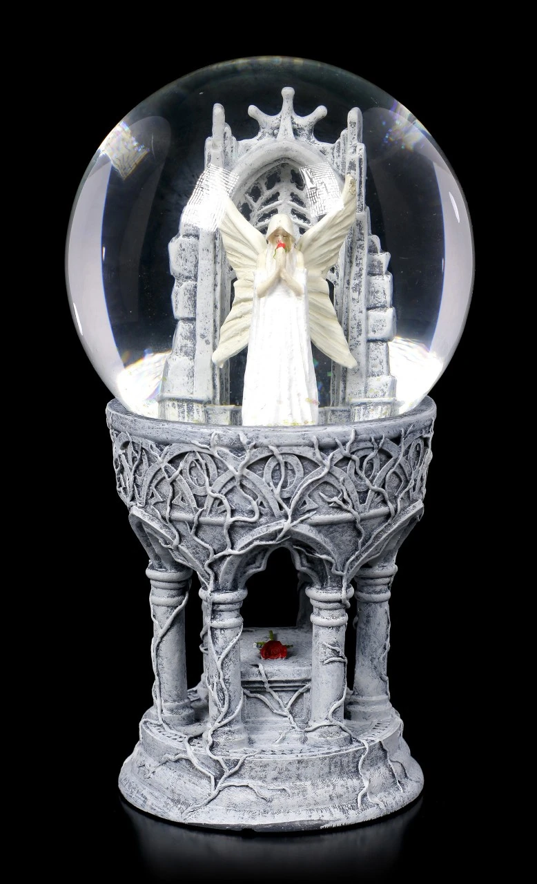 Schneekugel Engel - Only Love Remains 6 Schneekugel Engel - Only Love Remains – Bild 4