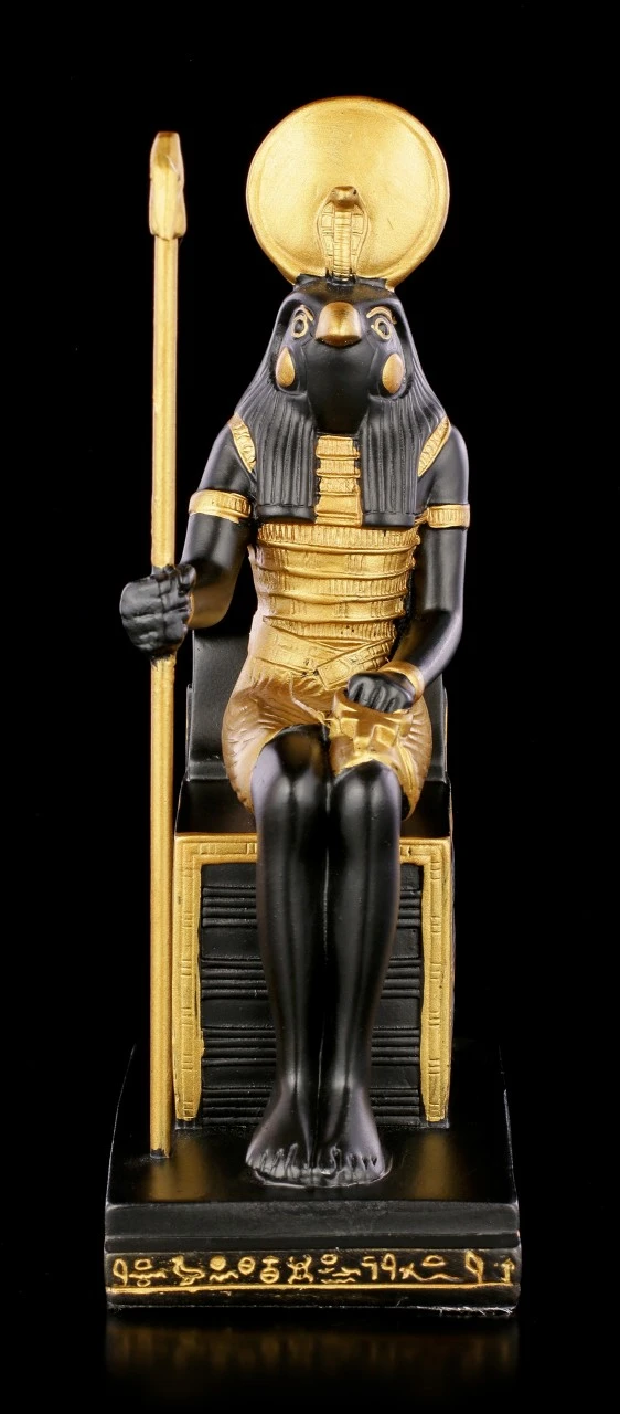 Horus Figur Auf Thron Mit Zepter 4 Horus Figur Auf Thron Mit Zepter – Bild 2