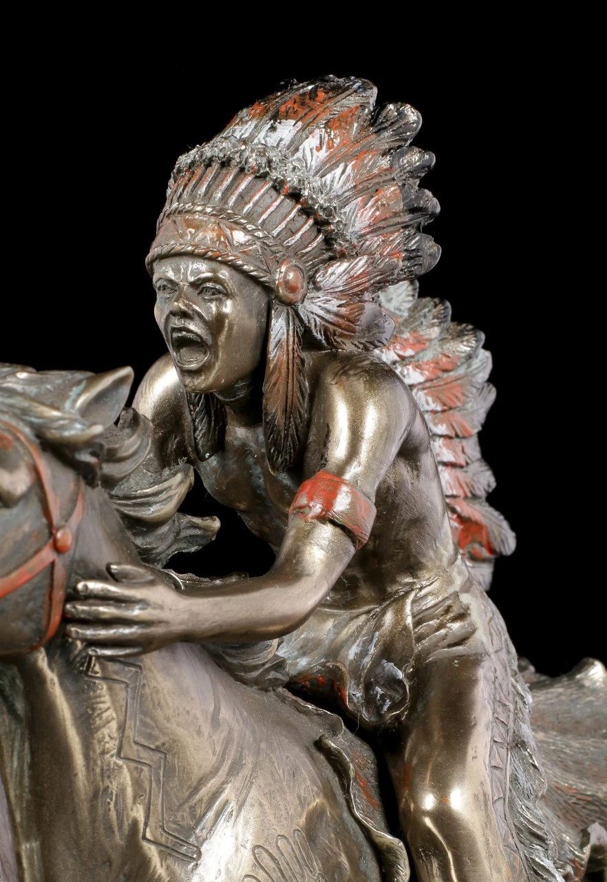 Indianer Figur - Krieger Auf Pferd Mit Speer 8 Indianer Figur - Krieger Auf Pferd Mit Speer – Bild 6