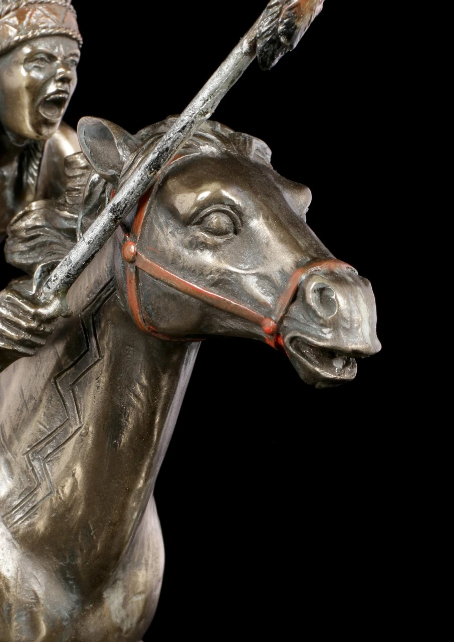 Indianer Figur - Krieger Auf Pferd Mit Speer 9 Indianer Figur - Krieger Auf Pferd Mit Speer – Bild 7