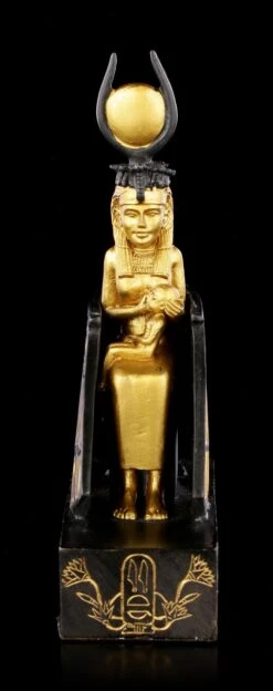 Isis Figur Mit Horus Kind - Goldfarben -Figurenmodell Geschäft Isis Figur Mit Horus Kind Goldfarben 1 1280x1280
