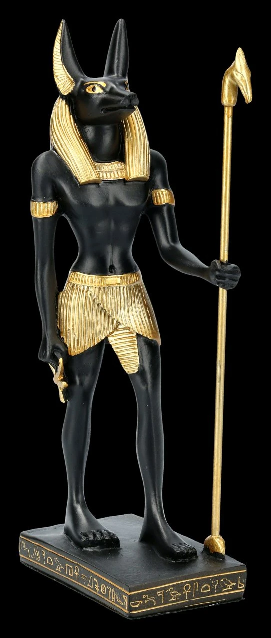 Anubis Figur Mit Stab 3 Anubis Figur Mit Stab