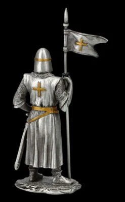 Zinn-Ritter Mit Fahne -Figurenmodell Geschäft KS3673 Ersatzbilder Zinnfigur Kreuzritter mit Fahne 6 1280x1280