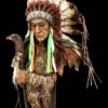 Indianer Figur - Große Häuptling Büste Mit Adler Zepter -Figurenmodell Geschäft KS4572 Indianer Figur Grosse Haeuptling Bueste mit Adler Zepter 1 1280x1280
