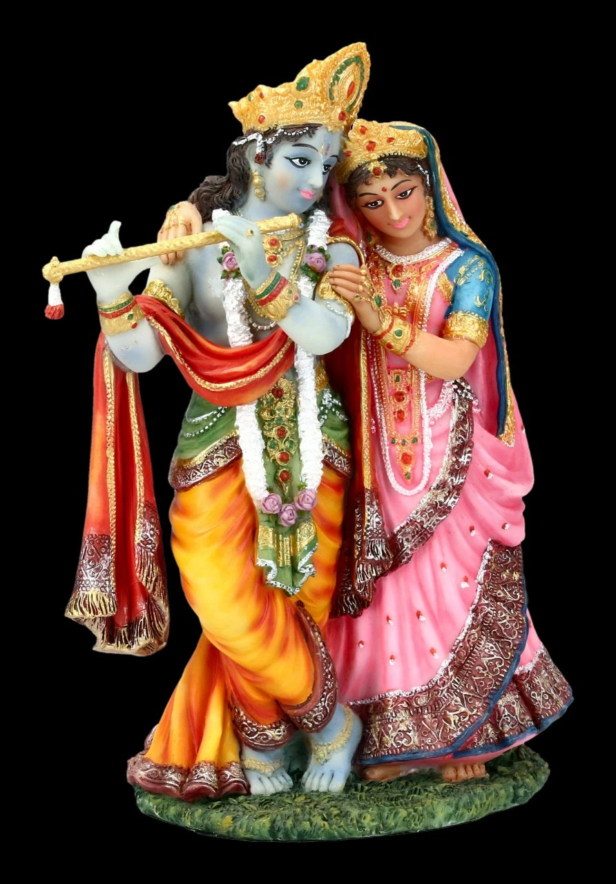 Hindu Götter Figuren - Krishna Und Radha 3 Hindu Götter Figuren - Krishna Und Radha