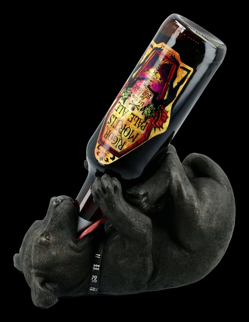NEMESIS NOW Staffordshire Bullterrier Figur Als Flaschenhalter