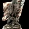 Adler Figur Sitzt Vor US Flagge -Figurenmodell Geschäft KS6432 Adler Figur sitzt vor US Flagge 10 1280x1280