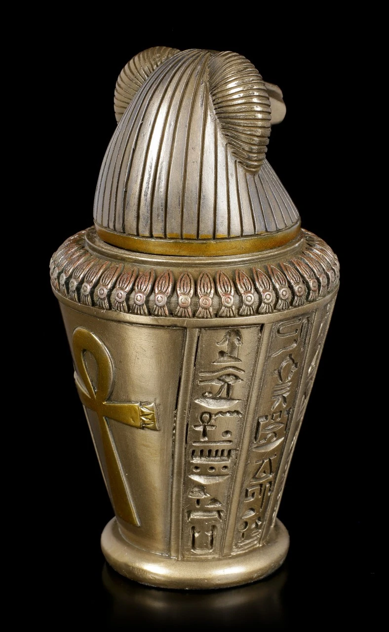 Kanopenkrug - Horussohn Hapi - Bronziert 6 Kanopenkrug - Horussohn Hapi - Bronziert – Bild 4