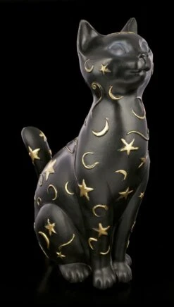 NEMESIS NOW Katzen Figur Mit Mond Und Sternen - Felis
