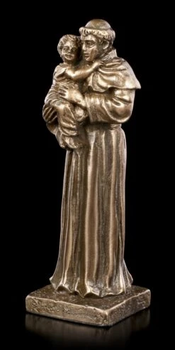 Kleine Antonius Von Padua Figur - Bronziert -Figurenmodell Geschäft Kleine Antonius Von Padua Figur Bronziert 2 1280x1280