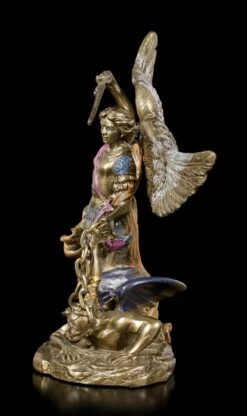 Kleine Erzengel Michael Figur - Bronziert -Figurenmodell Geschäft Kleine Erzengel Michael Figur Bronziert 4 1280x1280