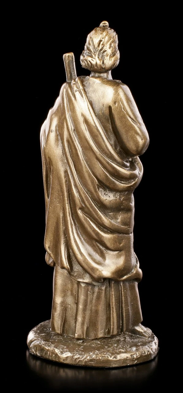 Kleine Heiliger Judas Thaddäus Figur - Bronziert 7 Kleine Heiliger Judas Thaddäus Figur - Bronziert – Bild 5