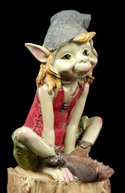 Pixie Figuren - Sitzen Auf Dem Baumstamm - 2er Set -Figurenmodell Geschäft Pixie Figuren Baumstamm 5 1280x1280