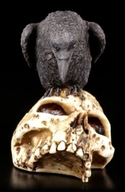 Raben Figur Auf Totenschädel -Figurenmodell Geschäft Rabe Totenkopf 1 1280x1280