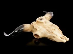 Rinder Schädel Mit Indianerkopf - Old Spirit -Figurenmodell Geschäft Rinder Bullen Schaedel Mit Indianerkopf Old Spirit 5 1280x1280