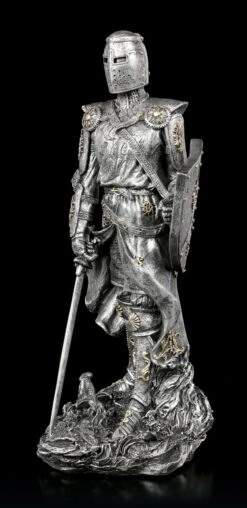 Ritter Figur Mit Schild Und Schwert - Silberfarben 11 Ritter Figur Mit Schild Und Schwert - Silberfarben -Figurenmodell Geschäft Ritter Figur Mit Schild Und Schwert Silberfarben 2 1280x1280