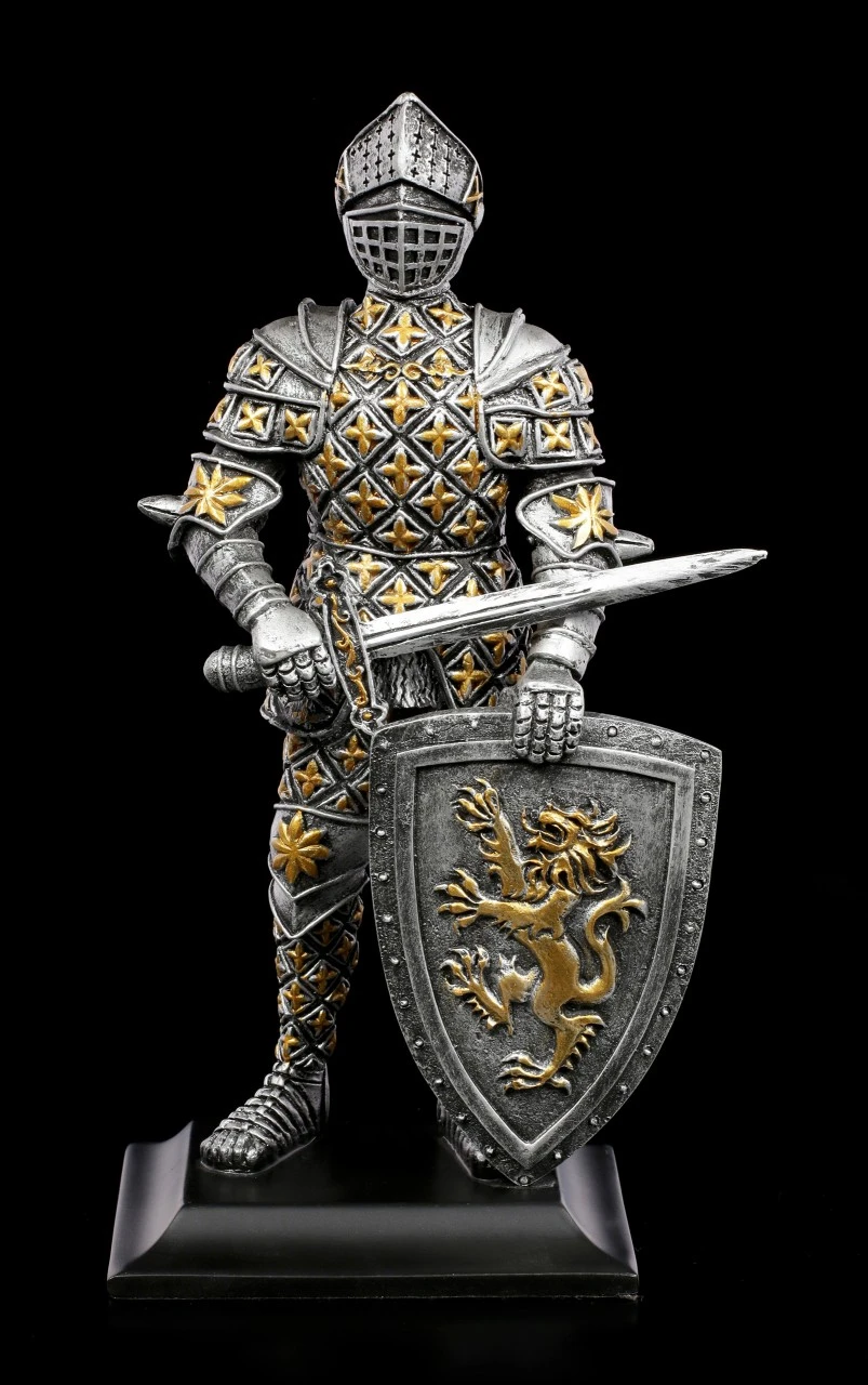 Ritter Figur Mit Schwert Und Löwenschild 4 Ritter Figur Mit Schwert Und Löwenschild – Bild 2