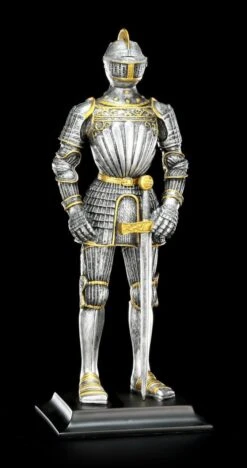 Ritter Figur Mit Schwert Auf Der Linken Seite