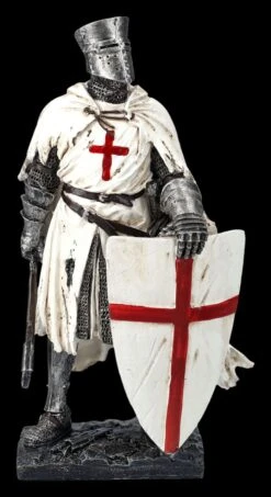 Ritterfigur Weiß - Templer Mit Axt