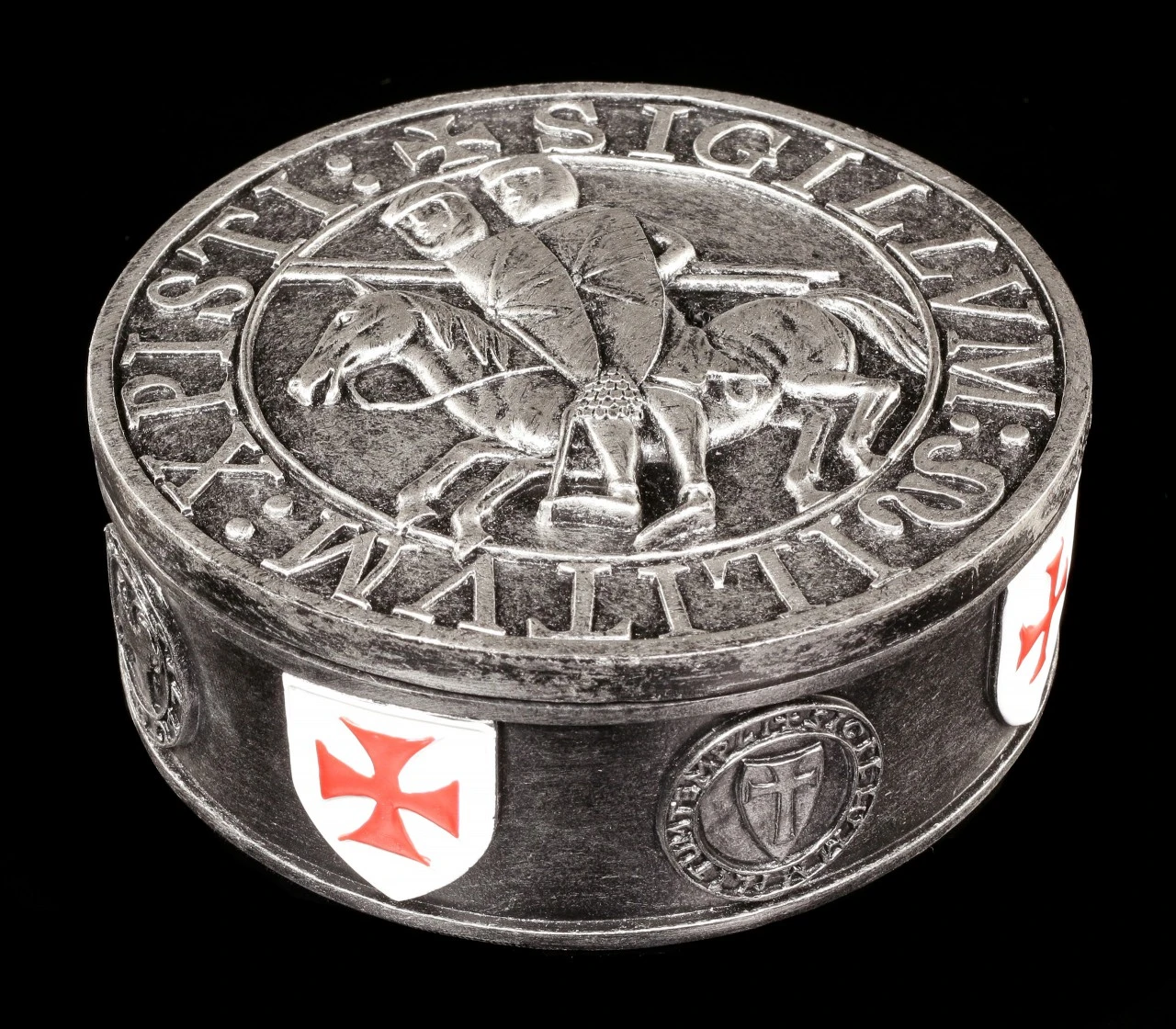 Runde Kreuzritter Schatulle 3 Runde Kreuzritter Schatulle