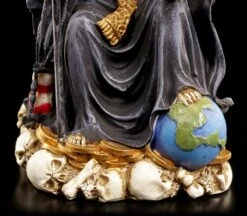 Sitzende Santa Muerte Figur - Schwarz -Figurenmodell Geschäft Santa Muerte Schwarz 6 1280x1280