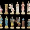 Schachfiguren Set - Kreuzritter Vs. Morgenland