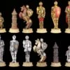 Schachfiguren Set - Ritter Gold Und Silber 1 Schachfiguren Set - Ritter Gold Und Silber -Figurenmodell Geschäft Schachfiguren Ritter573433004140a 1280x1280