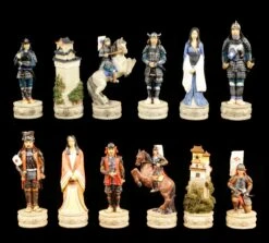 Schachfiguren Set - Samurai Krieger