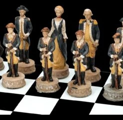 Schachspiel - Amerikanischer Unabhängigkeitskrieg 14 Schachspiel - Amerikanischer Unabhängigkeitskrieg -Figurenmodell Geschäft Schachspiel Amerikanischer Unabh gigkeitskrieg c 1280x1280