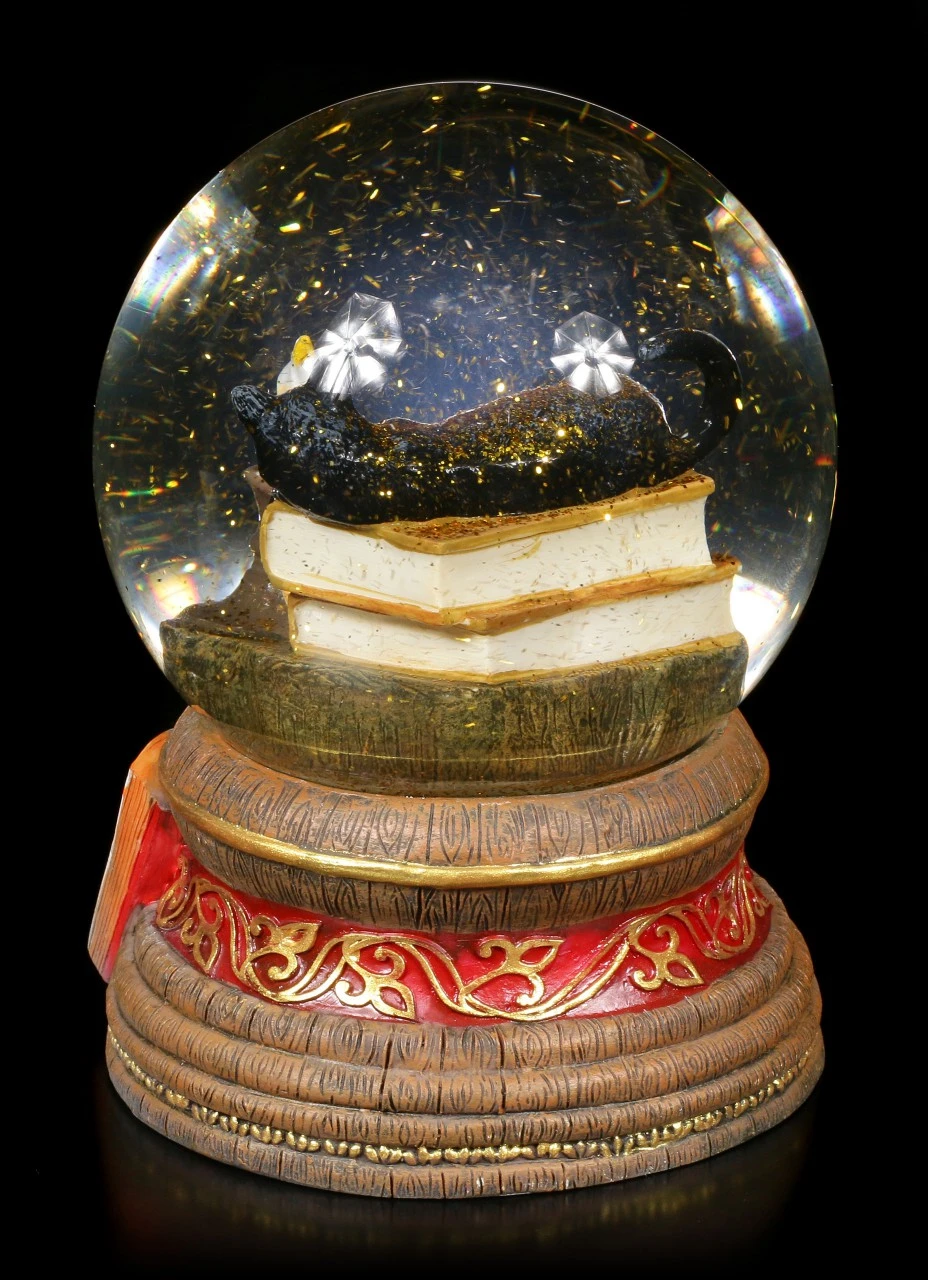 Schneekugel Mit Katze - Witching Hour 5 Schneekugel Mit Katze - Witching Hour – Bild 3