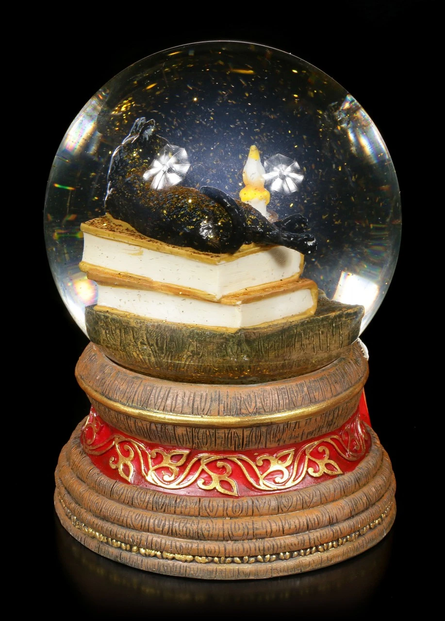 Schneekugel Mit Katze - Witching Hour 6 Schneekugel Mit Katze - Witching Hour – Bild 4