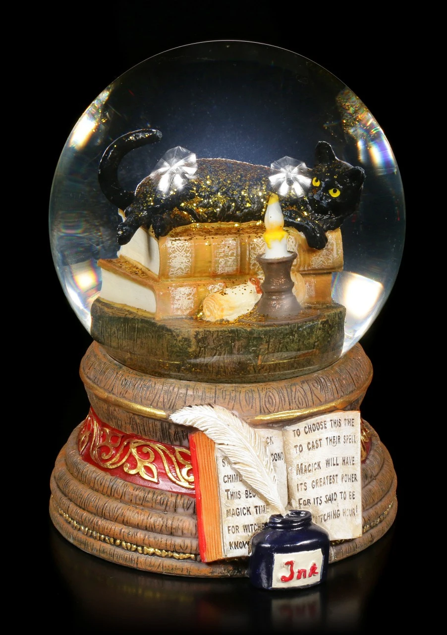 Schneekugel Mit Katze - Witching Hour 7 Schneekugel Mit Katze - Witching Hour – Bild 5