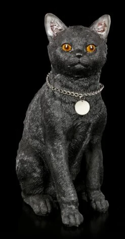 Katzen Figur Mit Metall Anhänger - Schwarz -Figurenmodell Geschäft Sitzende Kazen Figur Mit Metall Anhaenger Schwarz 17QBmjpqzDk8SX 1280x1280
