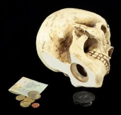 Spardose - Totenkopf Mit Spinne -Figurenmodell Geschäft Spardose Totenkopf Spinne 10 1280x1280