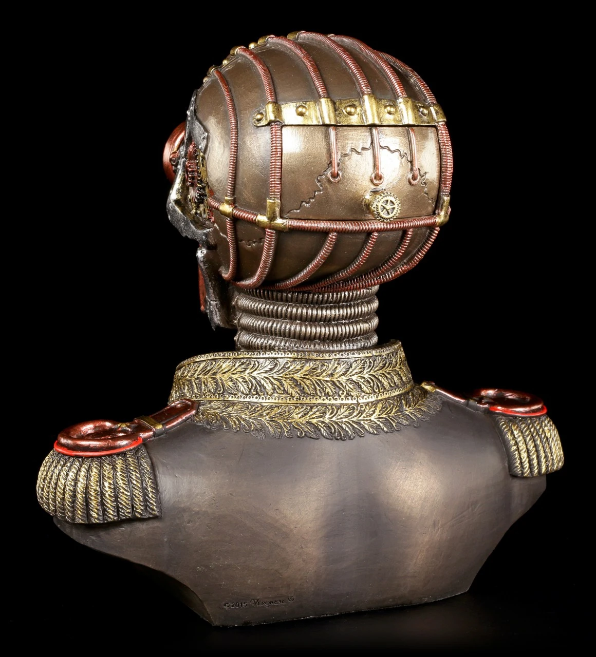 Steampunk Skelett Büste Mit Schatullen - Der Konteradmiral 6 Steampunk Skelett Büste Mit Schatullen - Der Konteradmiral – Bild 4