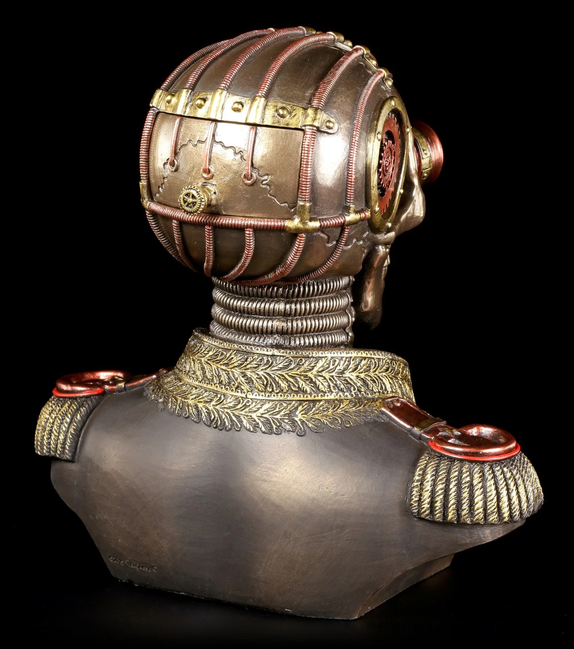 Steampunk Skelett Büste Mit Schatullen - Der Konteradmiral 7 Steampunk Skelett Büste Mit Schatullen - Der Konteradmiral – Bild 5