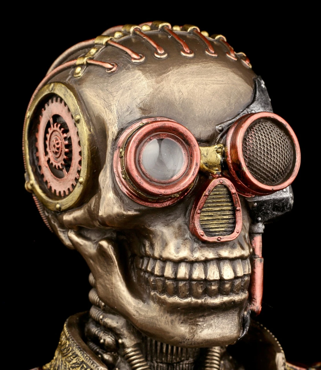 Steampunk Skelett Büste Mit Schatullen - Der Konteradmiral 11 Steampunk Skelett Büste Mit Schatullen - Der Konteradmiral – Bild 9