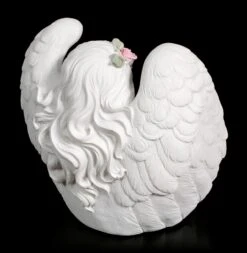 Teelichthalter - Mädchen Engel Mit Rosenkranz -Figurenmodell Geschäft Teelichthalter Weisser Engel Mit Rosenkranz 5 1280x1280