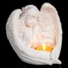 Teelichthalter - Mädchen Engel Mit Rosenkranz -Figurenmodell Geschäft Teelichthalter Weisser Engel Mit Rosenkranz 1280x1280